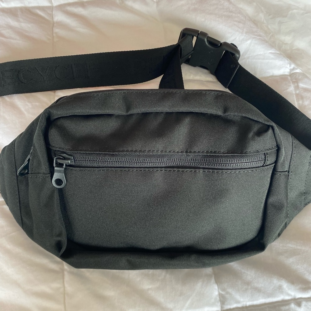 Black Please Recycle Fanny Pack (NWOT)
